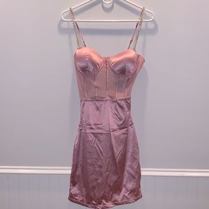 Fashion Nova satin mini dress